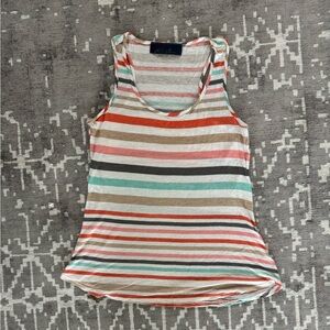 Blue Rain Multicolor Striped Tank Top